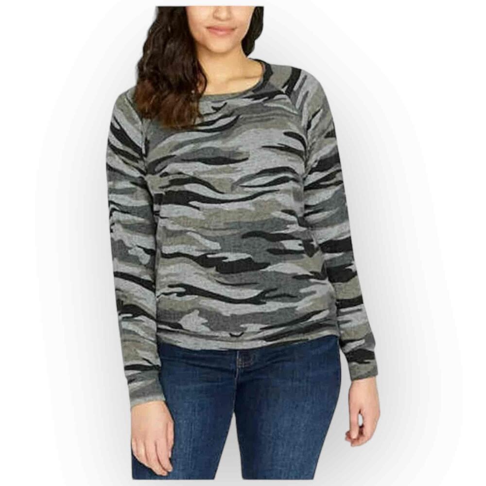 NWT‎ Buffalo David Bitton Cozy Camo Pullover Heathered Grey XL